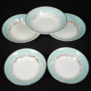 5 vintage sauce dipping bowls. Johnson Bros. Snowhite ironstone